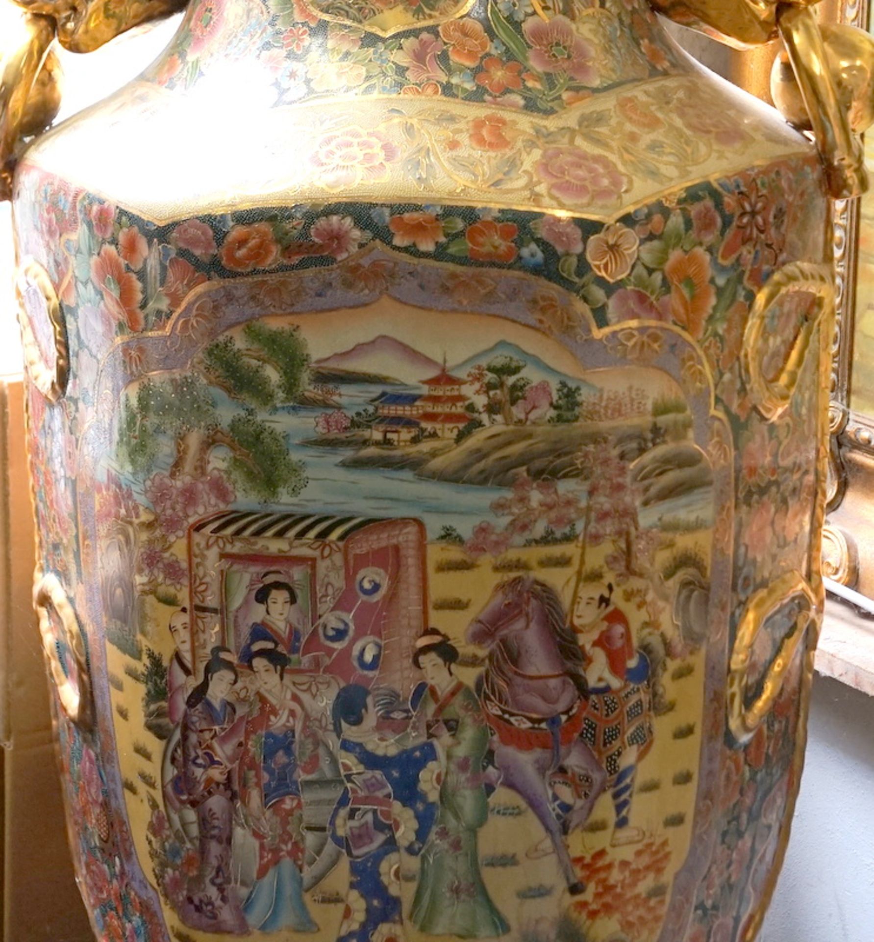 190cm Grosse Monumentale Sasuma Vase Japan Handarbeit - Image 2 of 2