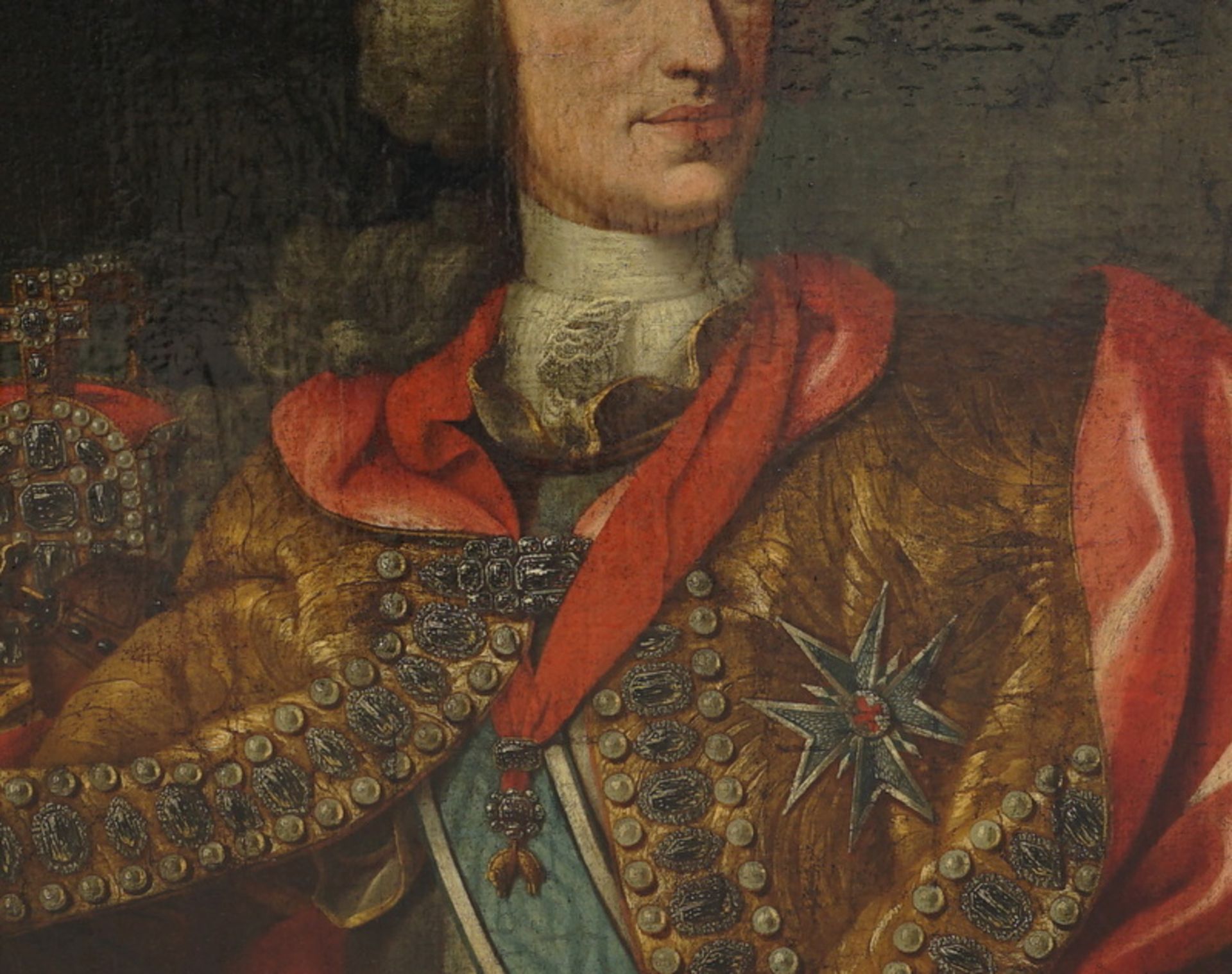 Georges Desmarées, und Werkstatt: Halbportrait von Kaiser Karl VII Albrecht von Bayern - Image 2 of 4