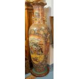 190cm Grosse Monumentale Sasuma Vase Japan Handarbeit