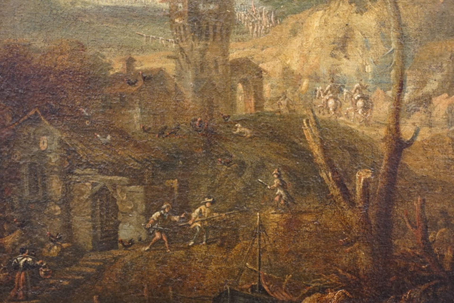 Flämisch/ Französischer Meister: Schlachtenpanorama in der Art von Adam Frans van der Meulen - Image 3 of 7