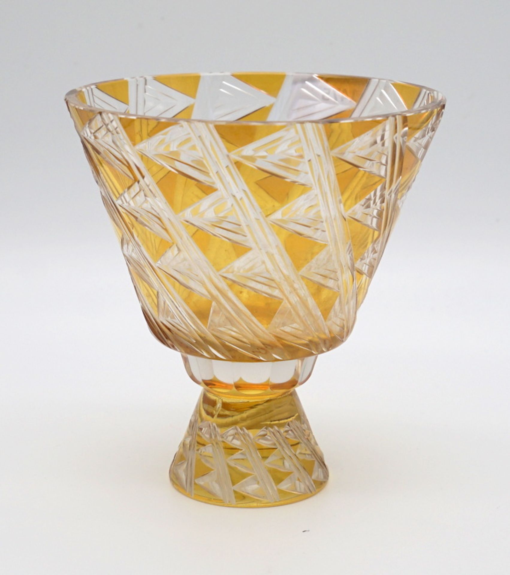 Vase Johann Oertel &Co. Glasfachschule Haida