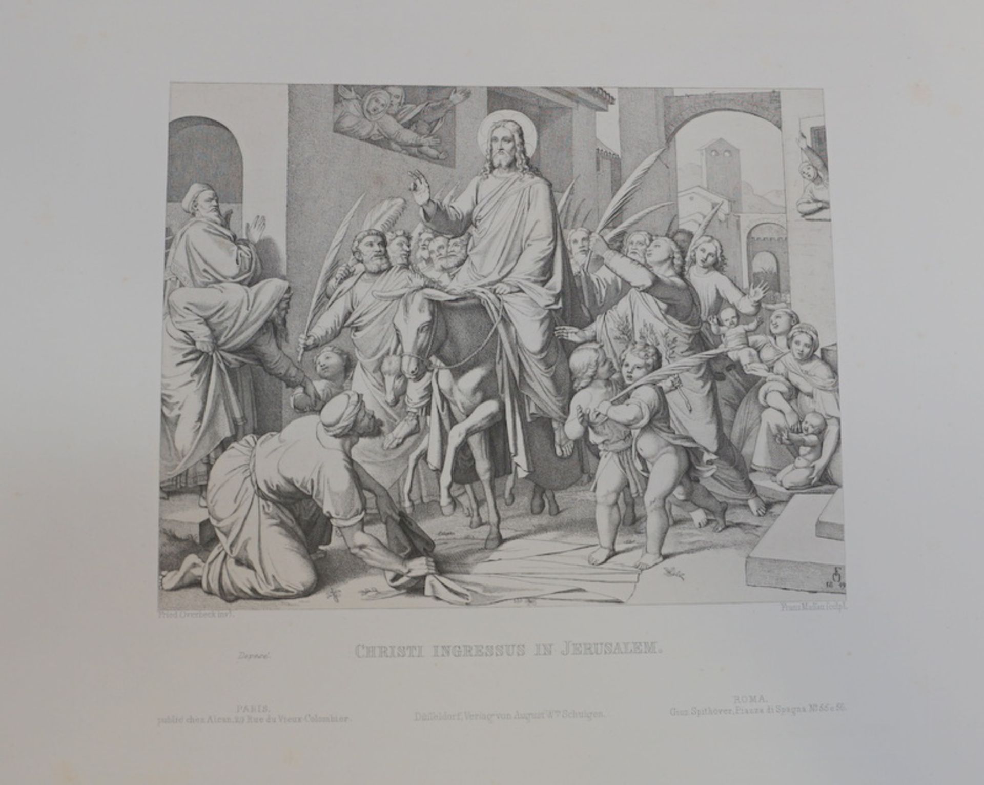 Overbeck, Friedrich: Darstellung aus den Evangelien nach 40 Originalzeichnungen - Image 3 of 3