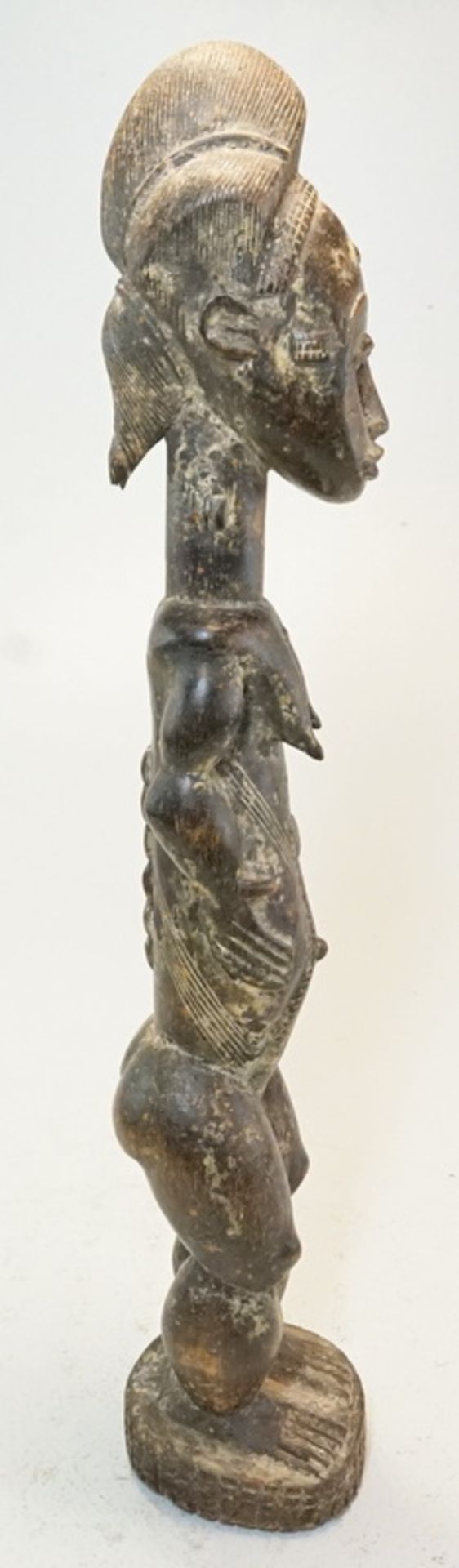 weibliche Ahnenfigur Baule/Elfenbeinküste - Image 4 of 4