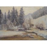 Macco, Georg: Winterlandschaft "bei Berchtesgarden"