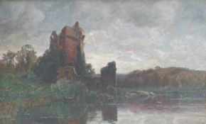 von Canal, Gilbert: Burgruine am Flußufer