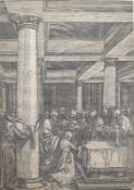 Dürer, Albrecht (nach): Marienleben. Darbringung im Tempel