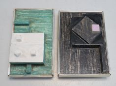 Weber, Gerhard: 2 plastische Wandobjekte