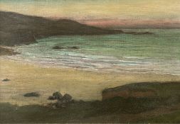 Louis Monro GRIER (c.1864-1920) Beach Scene, Possibly Porthgwidden, St Ives