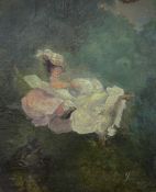 Follower of Jean-Honoré FRAGONARD (1732-1806) Girl in a Swing