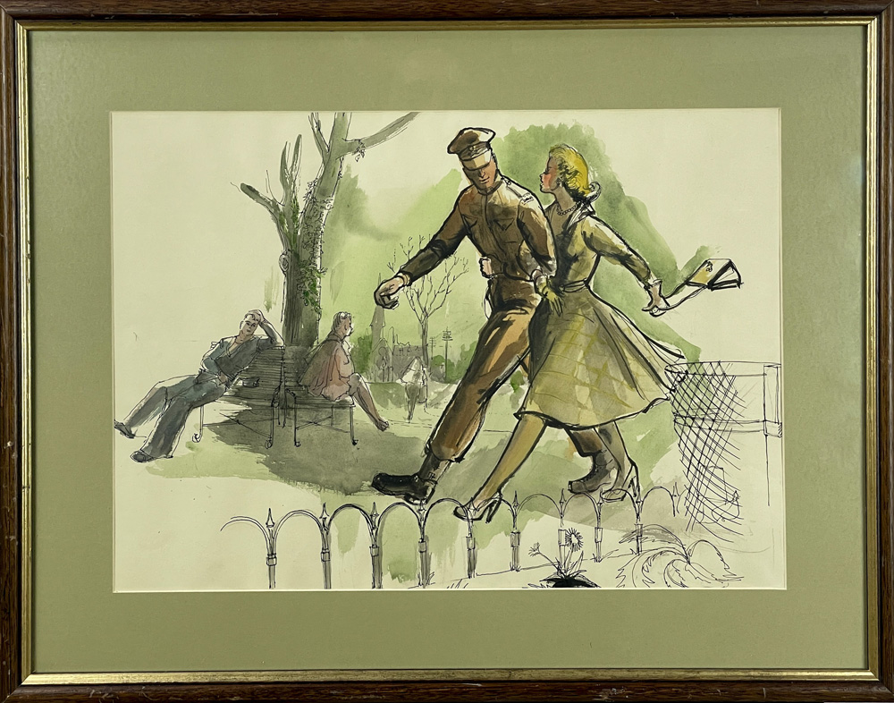 A World War II Watercolour - Image 2 of 3