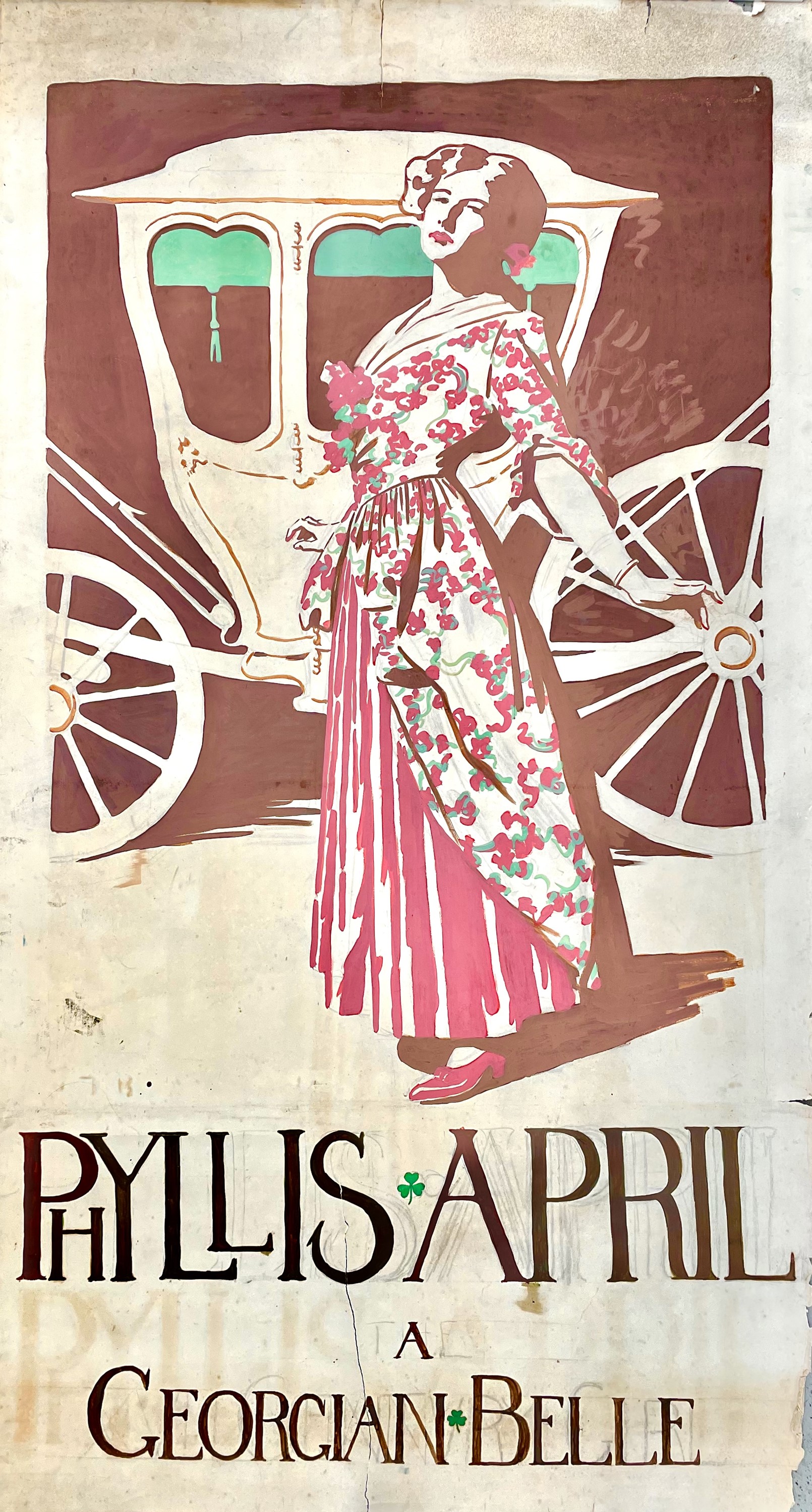 Phyllis Gotch A large gouache poster