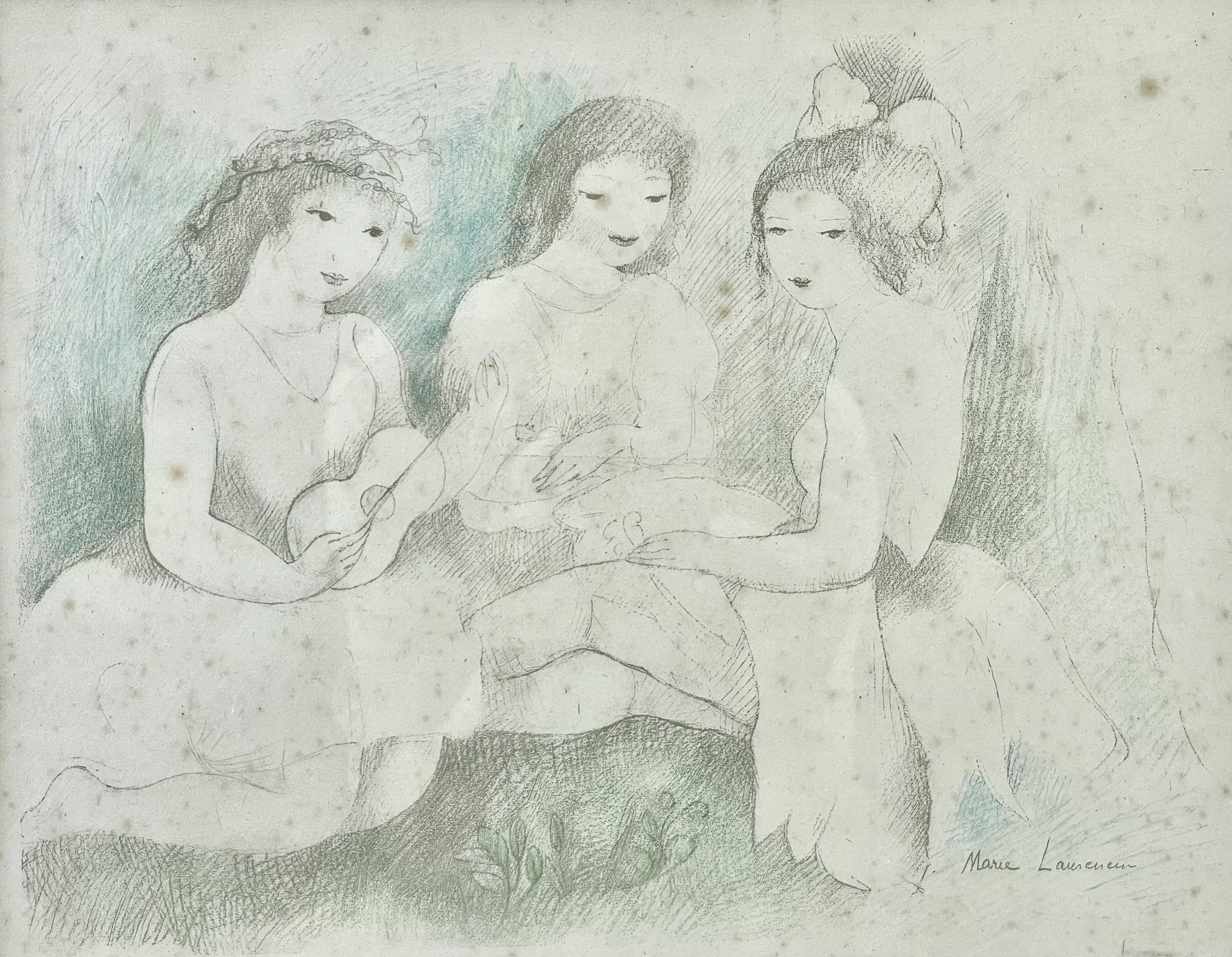 Marie LAURENCIN (1883-1956) Trois Jeunes Filles