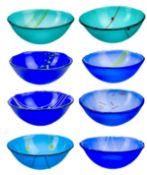Serena RADCLIFFE Eight Glass Art Bowls