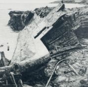 John HOWARD (Newlyn School Of Art) Graphite shipwreck