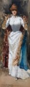 Dudley HARDY (1865-1922) Woman in White Dress