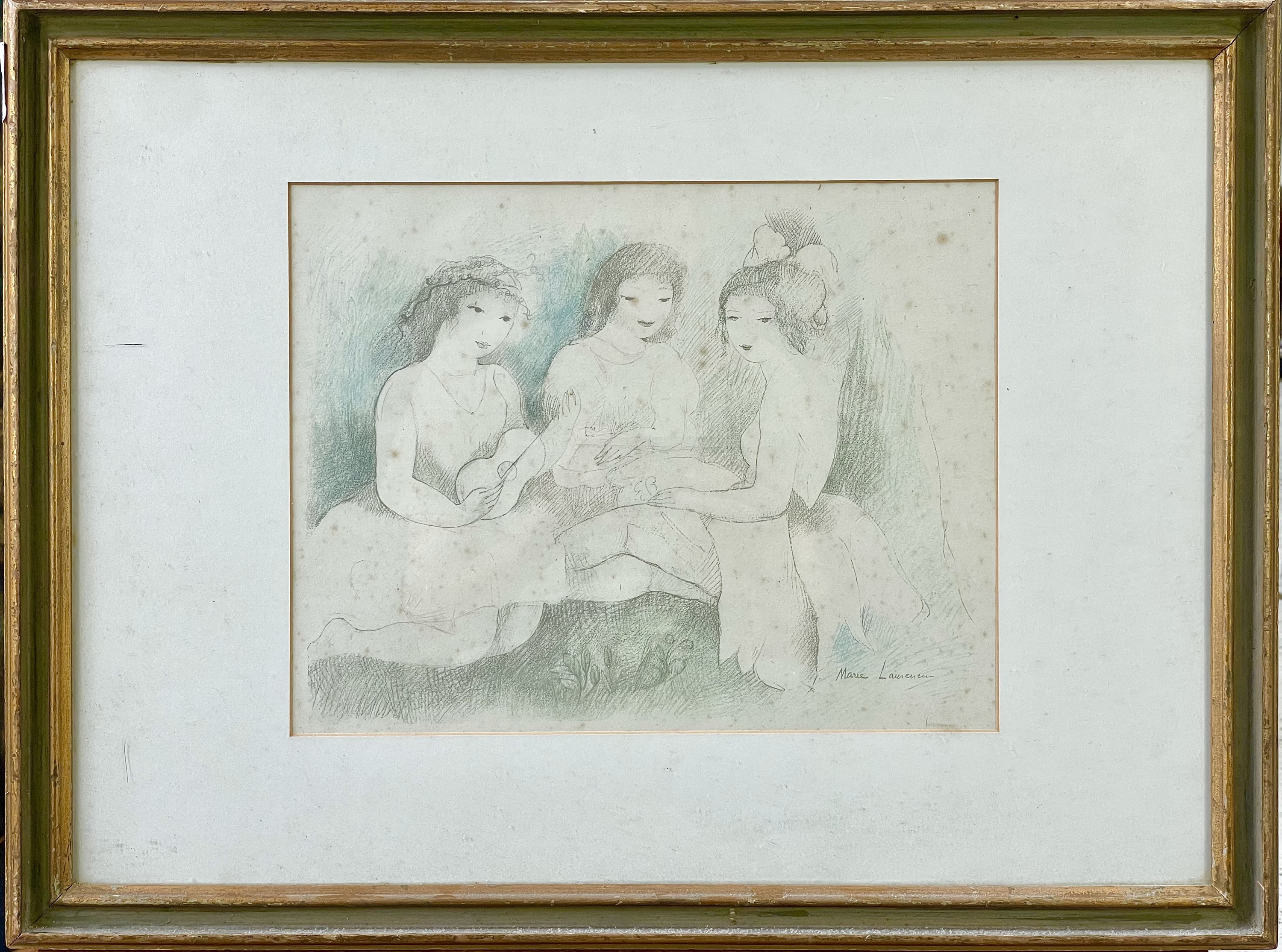 Marie LAURENCIN (1883-1956) Trois Jeunes Filles - Image 2 of 3