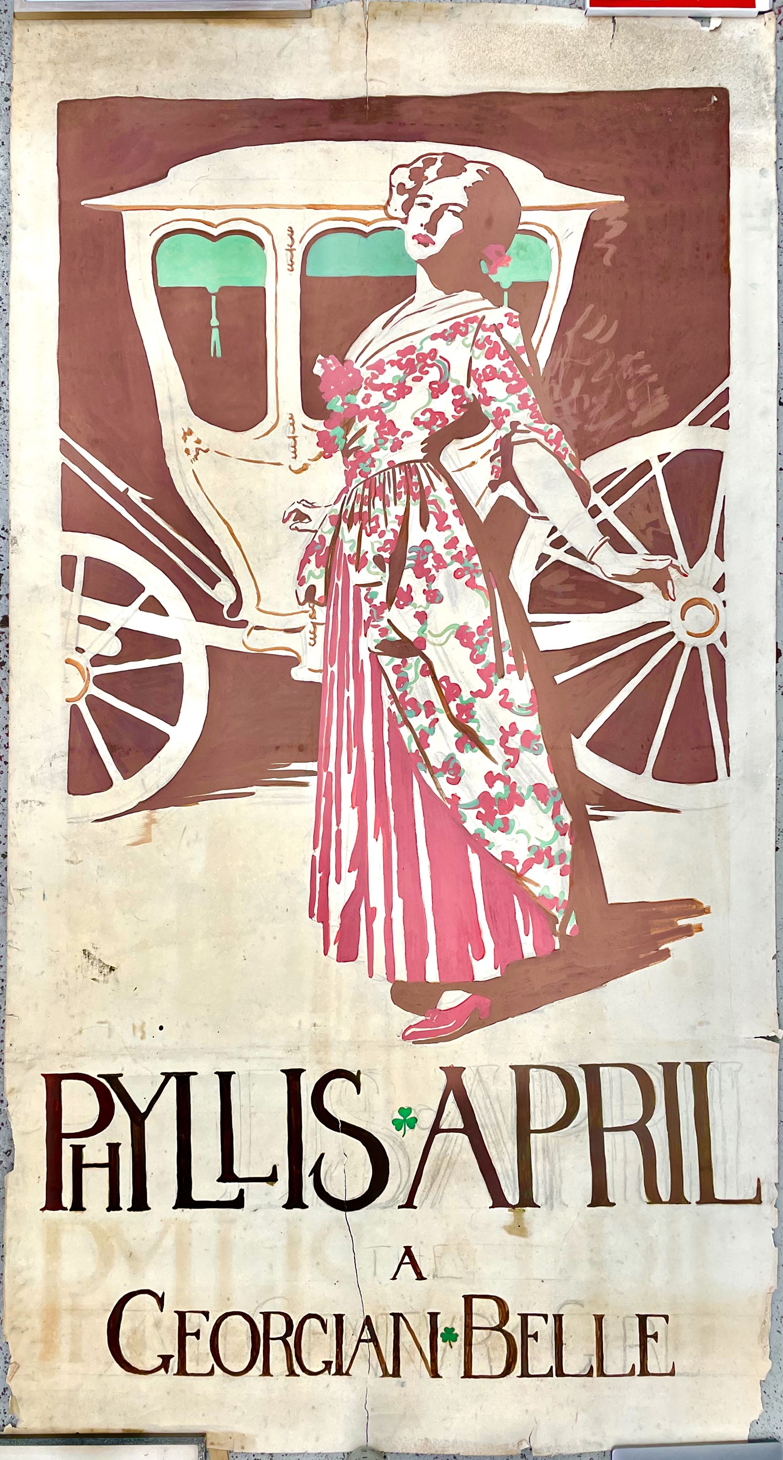 Phyllis Gotch A large gouache poster - Image 2 of 2
