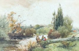 Walter S STACEY (1846-1929) The Ouse, Bedford