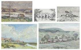 Hilda BURFORD (1887-1957) Five original works