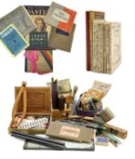 Artist's equipment and artist books From the artist, Hilda BURFORD