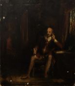Thoughtful Shakespeare Late 19th Century Oil on board