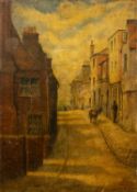 A Street in Hastings Oil on board