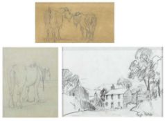 John GUTTRIDGE SYKES (1866-1941) Two pencil sketches