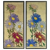 Hilda BURFORD (1887-1957) A pair of Floral Studies
