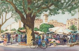 Boulevard Jean Joures Summertime Market, Nice, 1951
