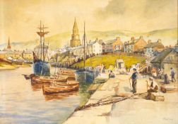 Thomas PATERSON (XIX-XX) Scottish harbour