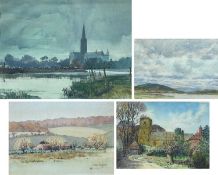 Hilda BURFORD (1887-1957) Three watercolours