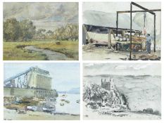 Hilda BURFORD (1887-1957) Four watercolours