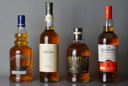 Oban 14 year old Single Malt Scotch Whisky and three other bottles of Single Malt Whisky