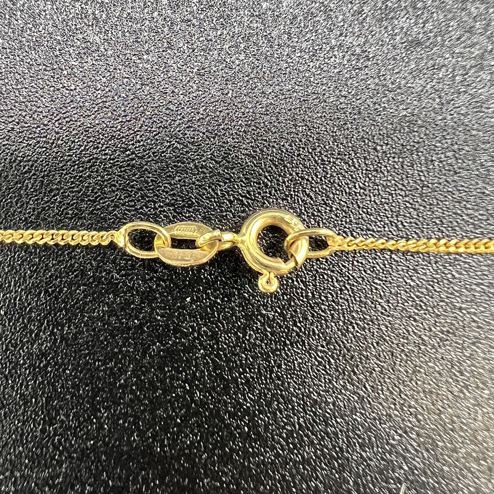 9ct yellow gold pendant and chain - Image 3 of 3