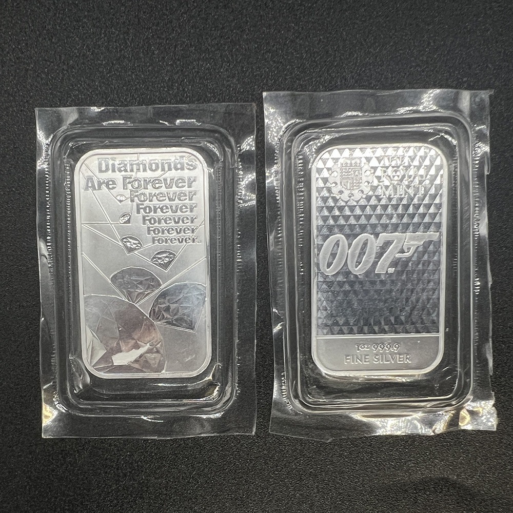 2x 1 ounce Silver Royal mint bar