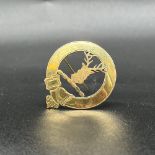 9ct yellow gold Scottish Iona brooch