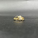 10ct yellow gold diamond dress ring