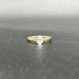 9ct yellow gold 3 stone cz ring