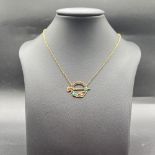 9ct yellow gold celtic necklace