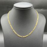 9ct yellow gold linked necklace