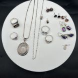 Mixed lot of silver