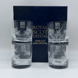 A set of Scottish handcut whisky glasses