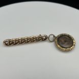 Antique Victorian brooch and Mourning locket of hair