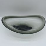 A Per Lutkin Holmegaard smoke glass bowl
