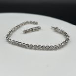 9ct white gold tennis bracelet