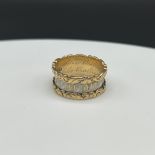 18ct yellow gold English Georgian mourning ring