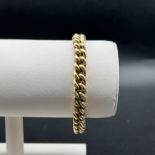 18ct yellow solid gold bracelet