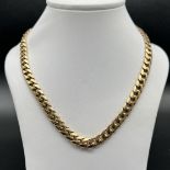 9ct yellow gold curb chain