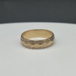 9ct Yellow Gold 4mm Band