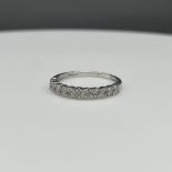 9ct white gold diamond eternity ring